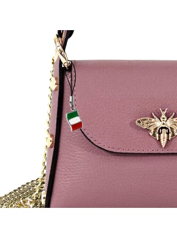 Florence Umhängetasche Leder rosa, antik ca. 19cm