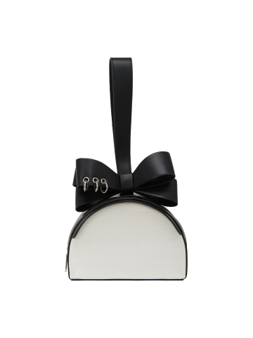 faina Women Handbag in Black White