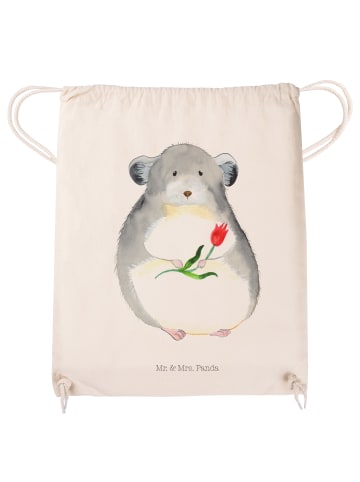 Mr. & Mrs. Panda Stofftasche Chinchilla Blume ohne Spruch in Creme