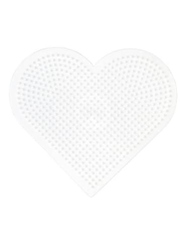 Hama Stiftplatte Großes Herz für Midi-Bügelperlen in weiß