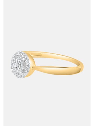 Diamant Exquis Ring aus 585 Gelbgold mit Diamant