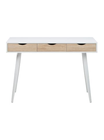 ebuy24 Schreibtisch Nete Weiß 110 x 50 cm