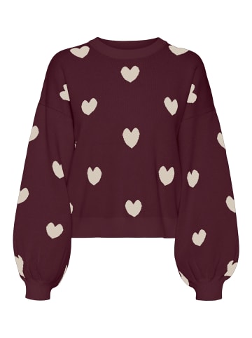 Vero Moda Strickpullover in Winetasting