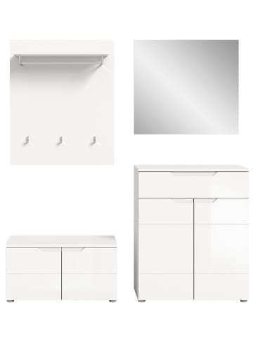 ebuy24 Garderobenmöbel Solero Weiß 175 x 37 cm