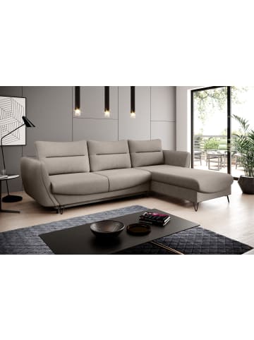 MF Design Sonic Recamiere Rechts in Beige -  (L) 276 x (B) 276 x (H) 100 cm