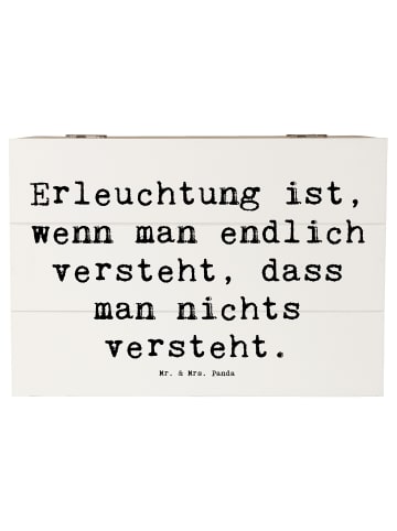 Mr. & Mrs. Panda Geschenkbox Spruch Erleuchtung Weisheit mit Spruch in Weiß