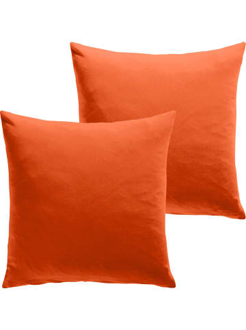 REDBEST Single-Jersey Kuschelkissenbezug 2er-Pack San Francisco in orange