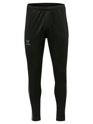 Hummel Hosen Hmlongrid Poly Pants in JET BLACK/FORGED IRON