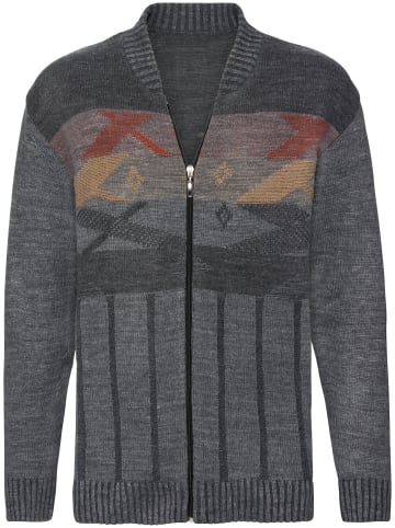 Sieh an! Strickjacke in grau-meliert