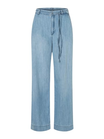 More & More fließende, leichte Jeans in middle blue denim