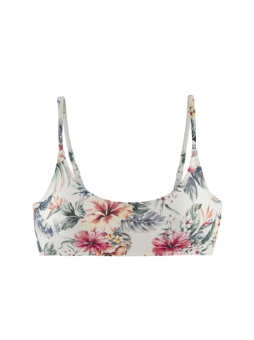 LASCANA Bustier-Bikini-Top in creme bedruckt