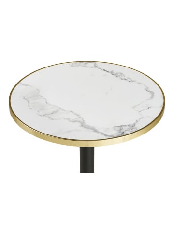 ebuy24 CaféTisch Trine Weiß 60 x 60 cm