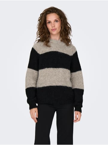 JACQUELINE de YONG Strickpullover Hoher Kragen Langarm in Beige