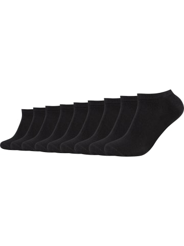 camano Unisex-Sneaker-Socken 9 Paar ca-soft in schwarz