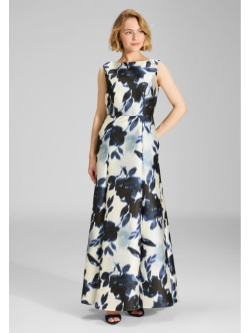 SWING Abendkleid in ecru marine - 0001