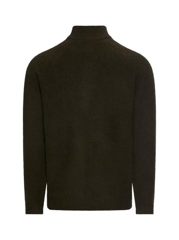 Camel Active Leichter Pullover mit Stehkragen und Reißverschluss in Olivgrün
