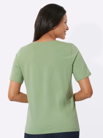 Sieh an! Kurzarmshirt in eucalyptus-ecru
