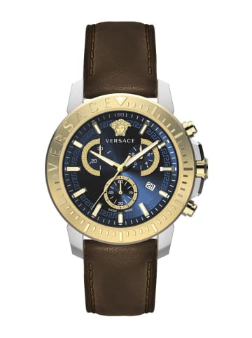 Versace Chronograph New Chrono gold-/silberfarben in braun