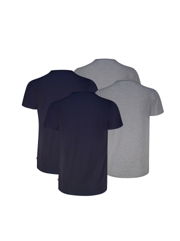Levi´s T-Shirt LEVIS MEN SOLID CREW 4P in Navy / Grey Melange