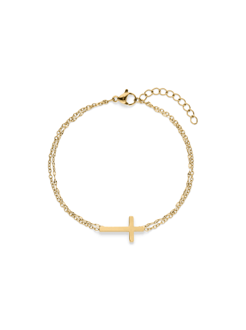 s.Oliver Armband Modern Cross in gold