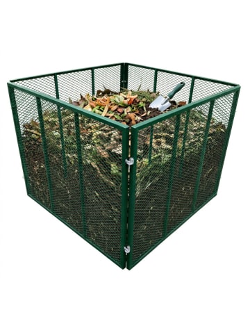 relaxdays Komposter in Grün - (B)100 x (H)80 x (T)100 cm