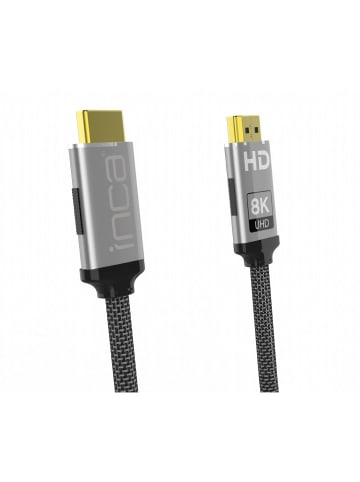 Inca INCA IHM-15T HDMI zu HDMI High Speed 8K 2.1V Kabel -1.5 in Grau