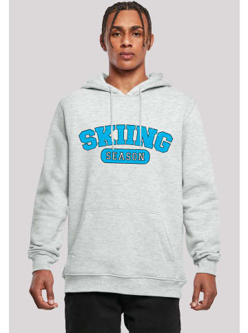 F4NT4STIC Hoodie Skiing Season Winter Sport in grau meliert