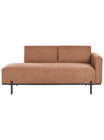 Beliani Chaiselongue SAVASSE in Braun/Schwarz - (W) 170 x (H) 78 x (L) 85 cm