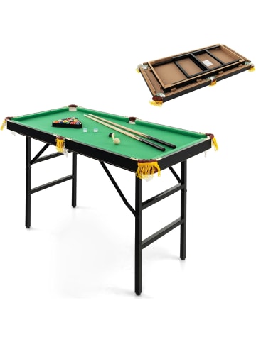 COSTWAY Billardtisch klappbar in Grün