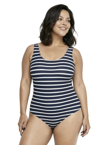 Ulla Popken Badeanzug in dunkelblau