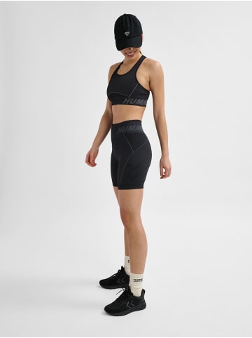 Hummel Tight Kurze Hose Hmlte Christel Damen in BLACK/ASPHALT MELANGE