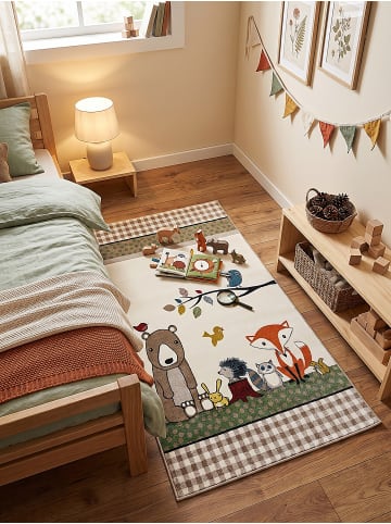 KADIMA DESIGN Teppich Kinderzimmer Kinder-Motiv Kinderzimmer pflegeleicht Spielzimmer in Creme