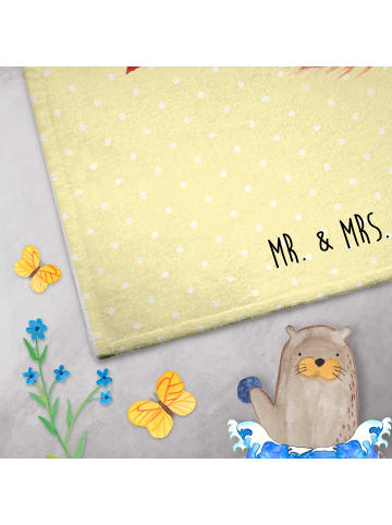 Mr. & Mrs. Panda Handtuch Klein Roter Panda ohne Spruch in Gelb Pastell