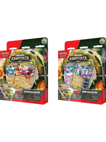 Pokémon Deluxe-Kampfdeck Miraidon-ex oder Koraidon-ex in Mehrfarbig ab 6 Jahre