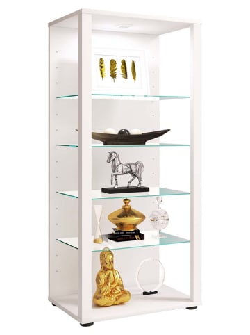 ebuy24 Vitrinenschrank Glasol 1 Weiß 52 x 35 cm