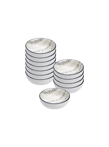 Ritzenhoff & Breker 12er Set Dipschalen Sendai Ranke ø 8 cm in grau