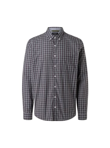 März Hemd in aubergine hellgrau - 0001