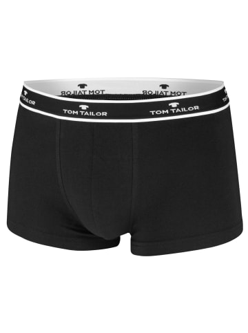 Tom Tailor Boxershorts 4er Pack in Schwarz / Grau melange