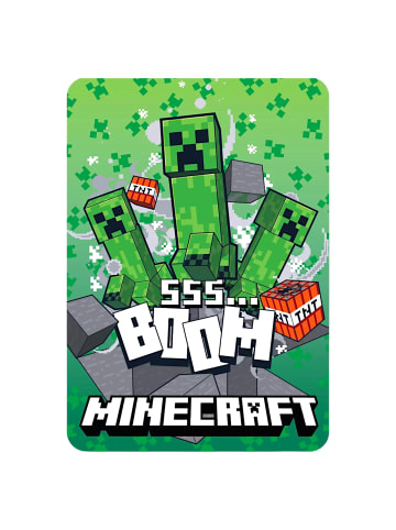 Minecraft Fleecedecke Minecraft - (L) 140 cm x (B) 100 cm in Grün