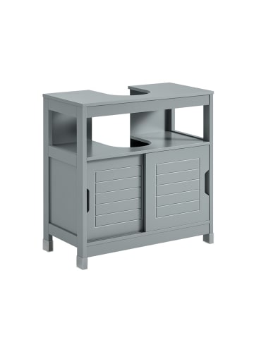 SoBuy Unterschrank in Mattgrau - (W) 30 x (H) 60 x (L) 60 cm