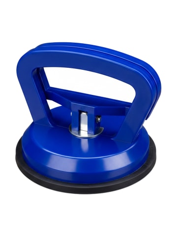 relaxdays 2x Saugheber in Blau - bis 45 kg