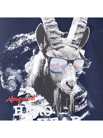 Almgwand Shirt WILDEBENALM in Marine