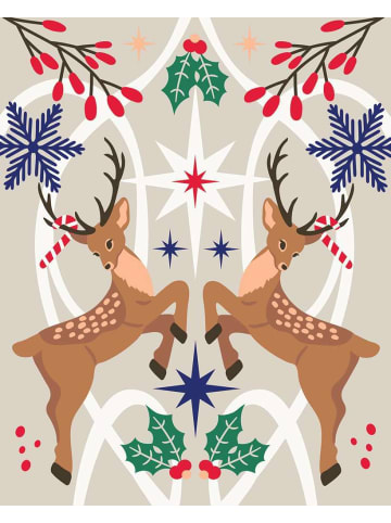 Ravensburger Malprodukte CreArt, Malen nach Zahlen Adults Trend - Weihnachtlicher Hirsch Ab 12 Jahre in bunt