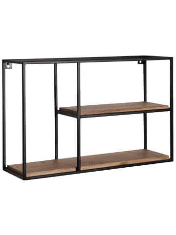 KADIMA DESIGN Schweberegal Mango Massivholz, 60x40x18 cm, Industrial Design