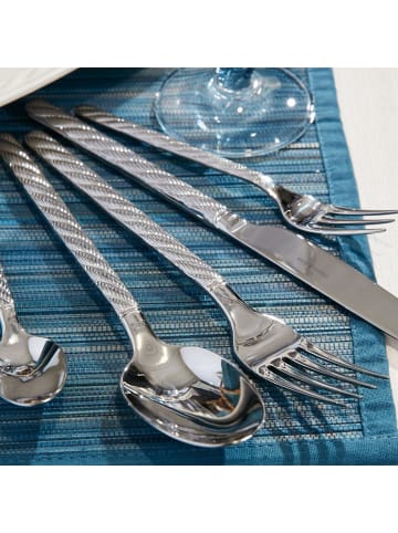 Villeroy & Boch 70-tlg. Tafelbesteck Montauk in Silber – in silber