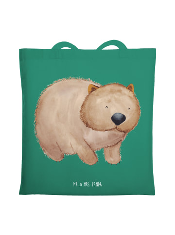 Mr. & Mrs. Panda Shopping Tasche Wombat ohne Spruch in Mint