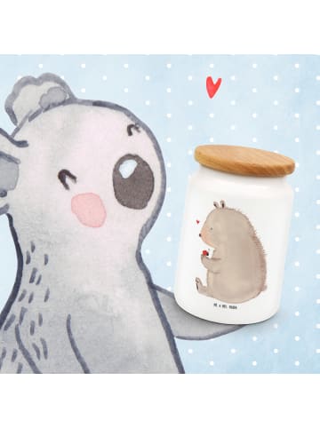 Mr. & Mrs. Panda Keksdose Bär Marienkäfer ohne Spruch in Weiß