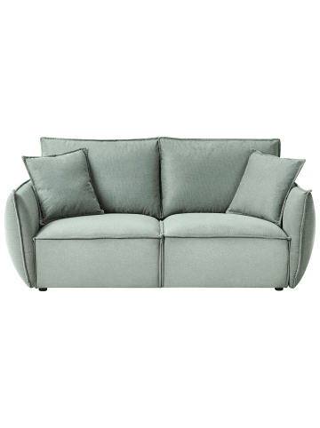 Beliani 3-Sitzer Sofa KUNES in Grün - (W) 190 x (H) 82 x (L) 92 cm