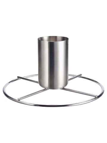 MATO Grillguthalter Hähnchengriller Hähnchenhalter mattierter in Silber