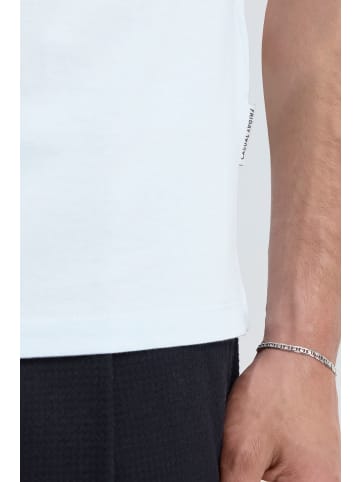 CASUAL FRIDAY Rundhals Basic T-Shirt Meliert CFThor in Blau-2